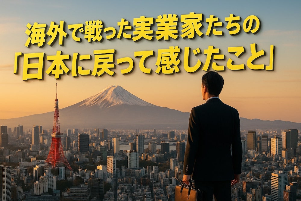 海外で戦った実業家たちの“日本に戻って感じたこと”